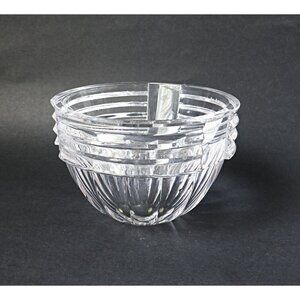 Vintage Larger Orrefors Sweden Signed Crystal Art Glass Bowl